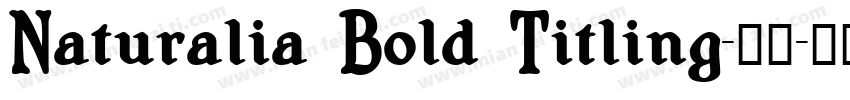 Naturalia Bold Titling-粗体字体转换